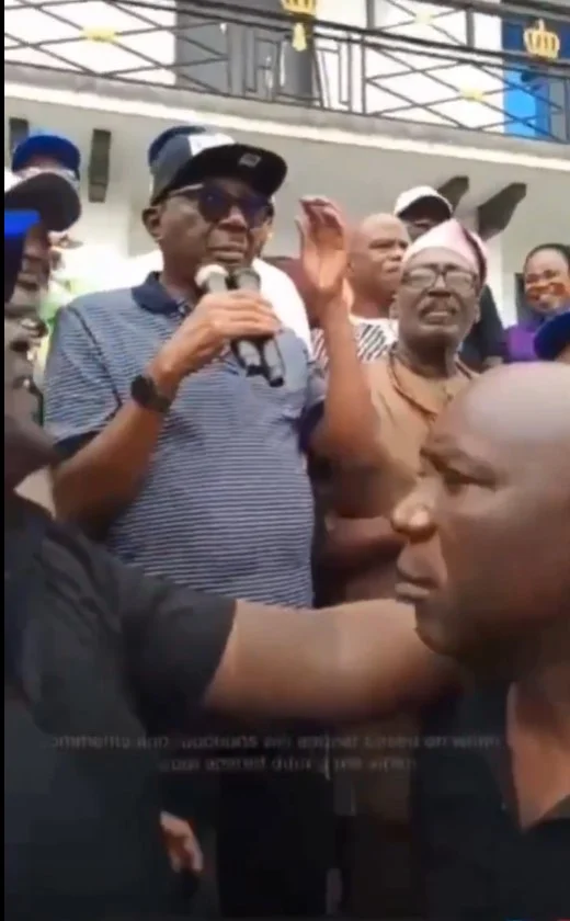 Screenshot of an Osun senator allegedly addressing supporters ahead of the governorship election