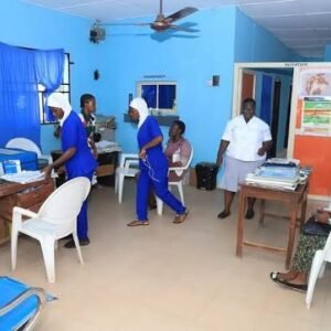 Primary healthcare centre in Nigeria highlighting concerns over thousands of non-functional PHCs despite years of government investment.