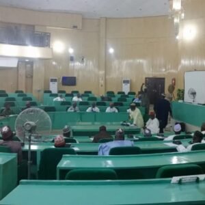 Kano State House of Assembly chamber during a legislative session where lawmakers passed the bill regulating private school fee increases.