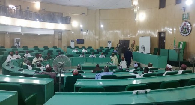 Kano State House of Assembly chamber during a legislative session where lawmakers passed the bill regulating private school fee increases.