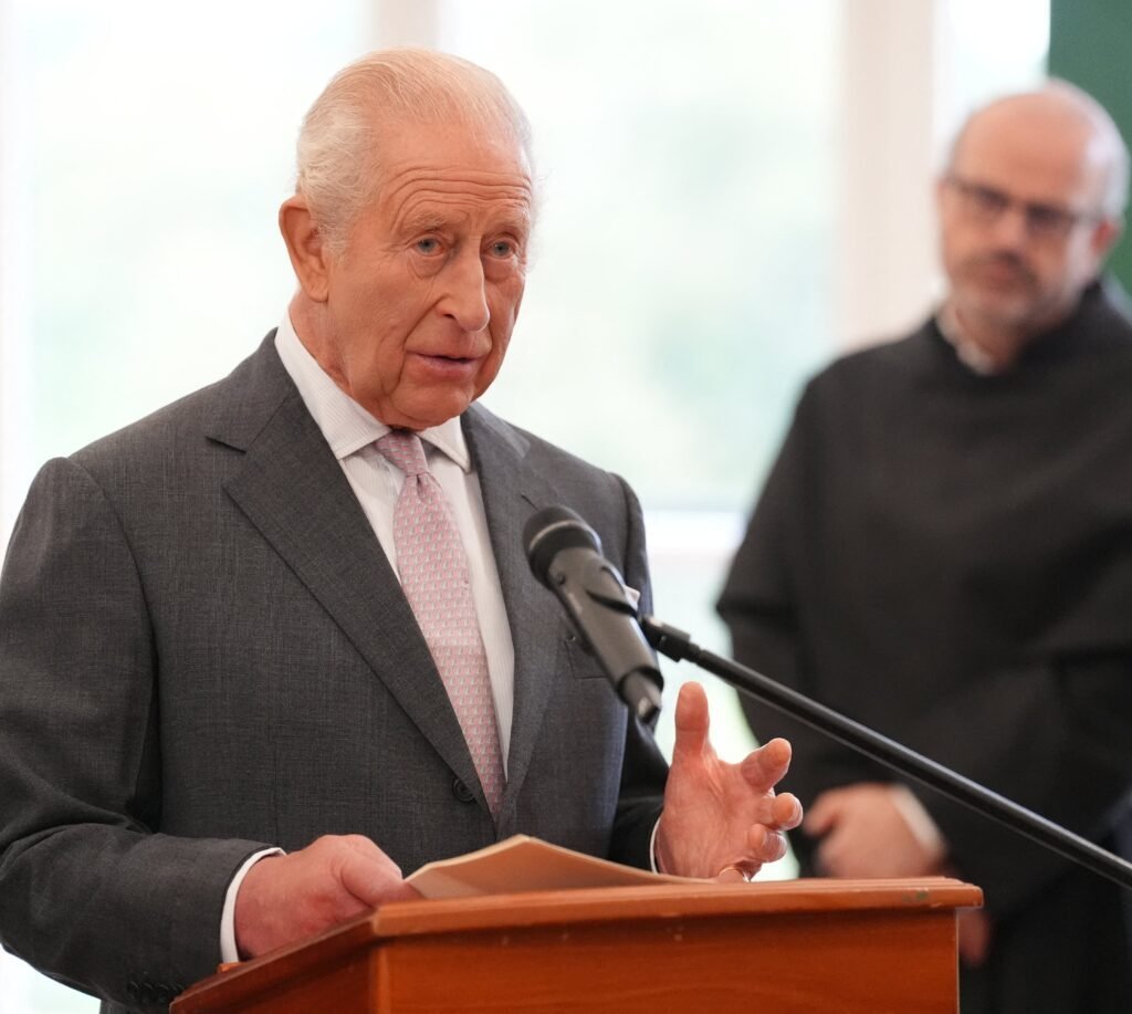 Britain's King Charles III during a public engagement.