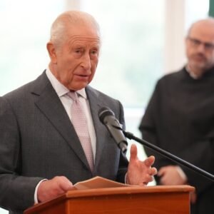 Britain's King Charles III during a public engagement.