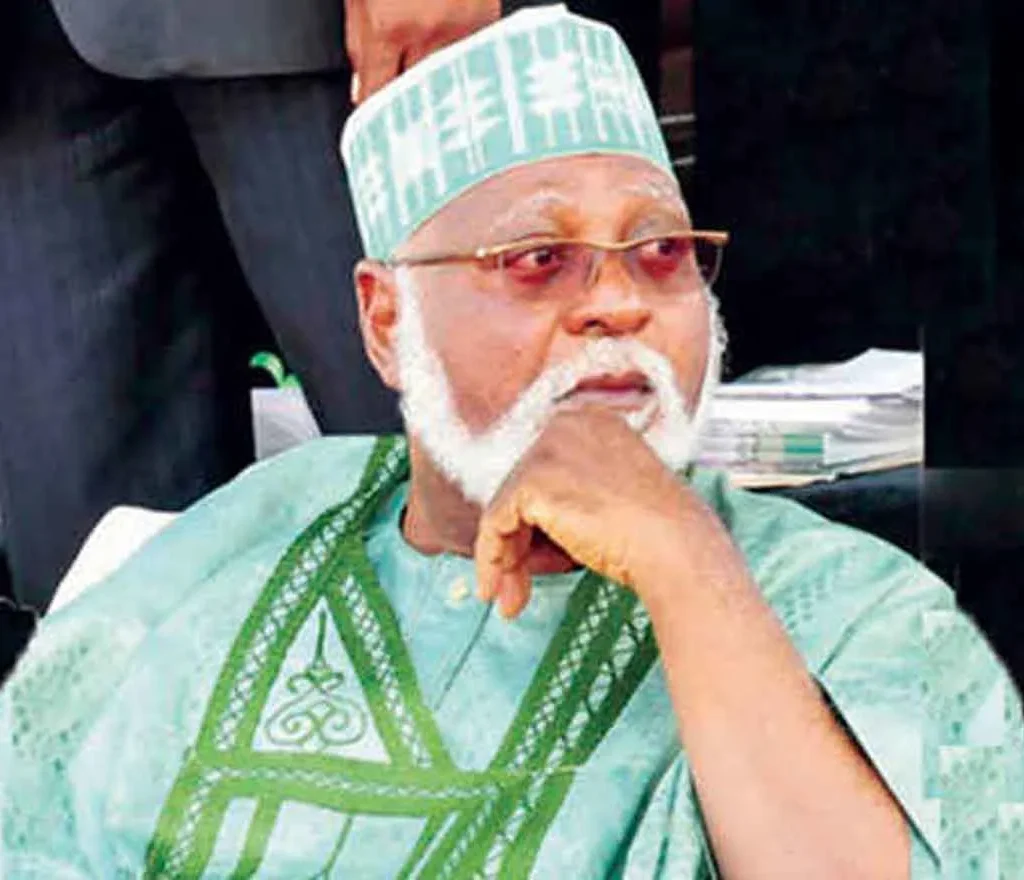 General Abdulsalami Abubakar, chairman of Nigeria’s National Peace Committee, amid heightened political tension ahead of the 2027 elections.