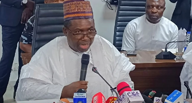 INEC Chairman Joash Amupitan speaking at a strategic operational workshop ahead of the 2027 elections