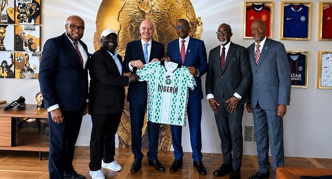 NFF and NSC delegation meeting with FIFA President Gianni Infantino.