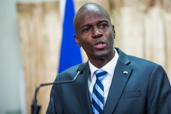 Former Haitian President Jovenel Moïse pictured during a 2017 ceremony in Port-au-Prince.