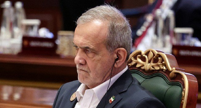 Iranian President Masoud Pezeshkian attending the BRICS Summit ahead of the 81st UN General Assembly