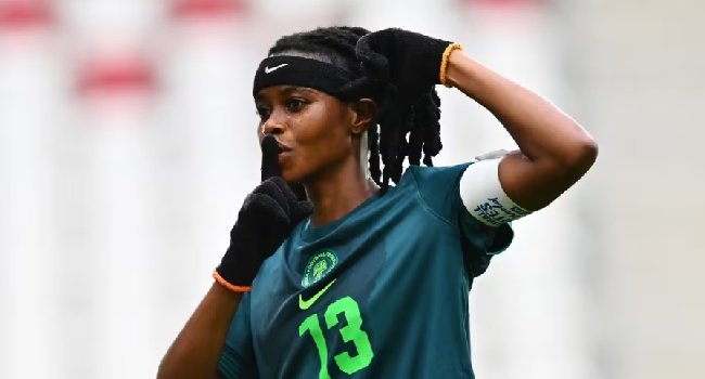 Nigeria’s Falconets celebrate during their 10-1 victory over New Caledonia at the 2026 FIFA U-20 Women’s World Cup in Poland.