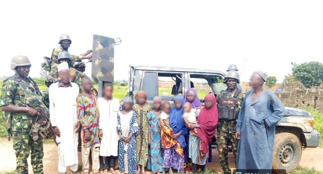 Nigerian troops rescue 31 kidnap victims during Operation FANSAN YAMMA operations in Katsina and Kebbi states.