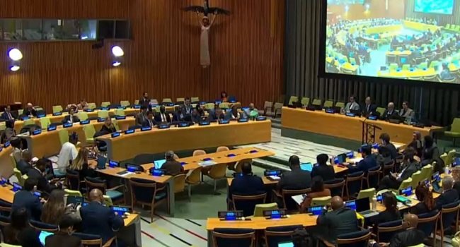 President Bola Tinubu addresses Nigeria’s position on nuclear weapons and calls for stronger UN action on nuclear disarmament.