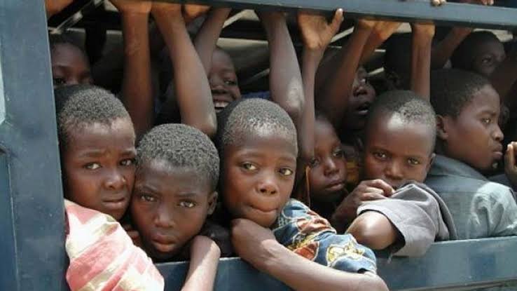 NAPTIP Director-General Binta Adamu Bello speaking about the rescue of over 180 children from suspected trafficking syndicates