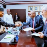 Vice President Kashim Shettima and IEA Executive Director Fatih Birol during the signing of Nigeria’s Joint Work Programme with the International Energy Agency in Abuja.
