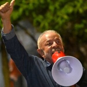 Brazilian President Luiz Inácio Lula da Silva addresses supporters in São Paulo after winning Brazil's presidential run-off election on 25 October 2026.