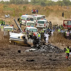 Wreckage of Nigerian Air Force aircraft recovered after the fatal Ondo air crash in Igbokoda