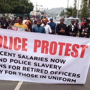 BREAKING: Sowore leads retired police officers in protest, shun warnings