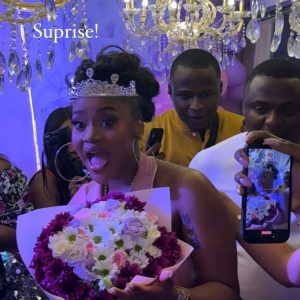 VIDEO: Davido gives Chioma a surprise bridal shower