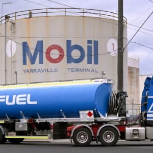 Fuel tanker transporting petroleum products as South Africa announces plans for a 36 million-barrel strategic petrol reserve.