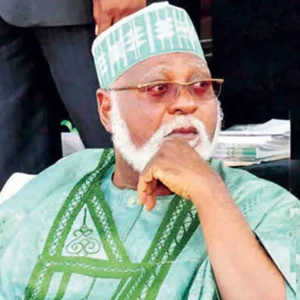 General Abdulsalami Abubakar, chairman of Nigeria’s National Peace Committee, amid heightened political tension ahead of the 2027 elections.