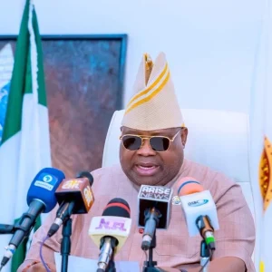Osun State Governor Ademola Adeleke as legal experts and the NBA challenge the EFCC's freezing of the state's statutory allocation account ahead of the governorship election.