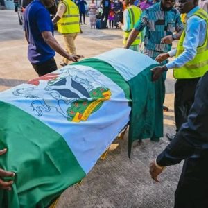 Ondo State: Akeredolu’s remains arrive Nigeria