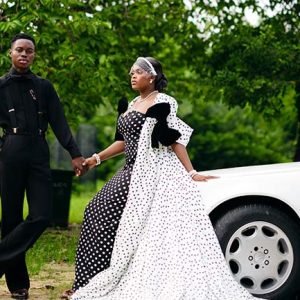 Peller and Jarvis pose together in their official pre-wedding photographs ahead of their August 1, 2026 wedding ceremony.