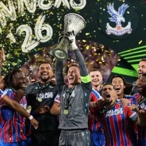 Crystal Palace lift European Conference League trophy