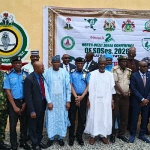 Katsina security chiefs and stakeholders at the North-West Zonal Conference on counter-terrorism in Katsina State.