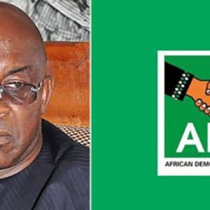 David Mark and ADC logo featured in graphic following court ruling affirming his leadership of the African Democratic Congress.