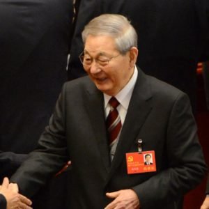 Former Chinese Premier Zhu Rongji at a Communist Party event in Beijing.