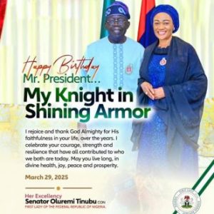 https://gongnews.org/tinubu President Tinubu clocks 73, First Lady felicitates her knight