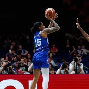 France players in action against Nigeria’s D’Tigress during the 2026 FIBA Women’s World Cup in Berlin.