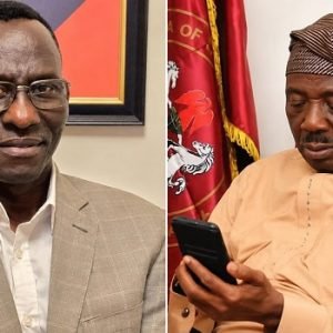 Former Chief of Defence Staff Lucky Irabor speaking about Senator Francis Fadahunsi and inciting statements ahead of the Osun election.