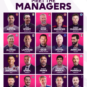 Premier League clubs begin the 2026/27 season with a record nine new managers after Newcastle United appointed Matthias Jaissle.