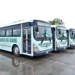 CNG-powered buses under the Federal Government's initiative to reduce transport fares and expand affordable transportation in Nigeria.