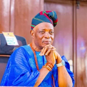 Oba Rashidi Ladoja during the inauguration of a committee on integrating traditional and orthodox medicine at the Olubadan Palace in Ibadan.