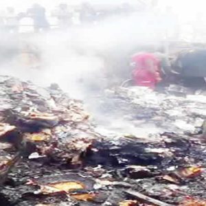 Midnight fire guts Anambra spare-parts market, destroys goods worth millions of naira