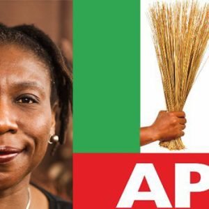 Iyabo Obasanjo, former Ogun Central senator and daughter of ex-President Olusegun Obasanjo, announcing her resignation from the APC.