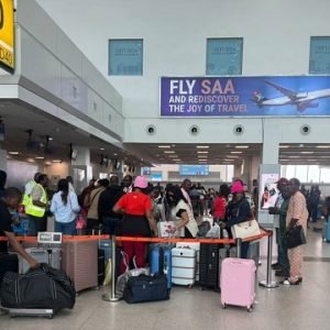 Passengers and aircraft at a Nigerian airport as Airline Operators of Nigeria warn unions against disrupting flight operations over alleged Ticket Service Charges dispute.