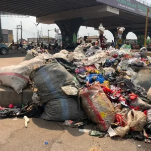 Governor Sanwo-Olu directs urgent round-the-clock waste evacuation in Lagos as refuse piles accumulate along major city roads and neighbourhoods.