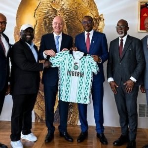 NFF and NSC delegation meeting with FIFA President Gianni Infantino.