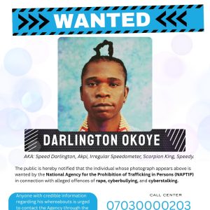 NAPTIP declares Speed Darlington wanted over alleged rape case, gong-news.com