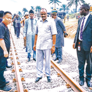 Transportation minister flags off Port Harcourt- Aba train service amidst jubilation