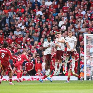 EPL: Szoboszlai’s stunning freekick gives Liverpool victory over Arsenal
