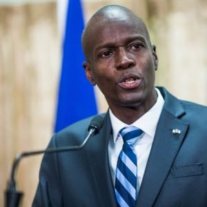 Former Haitian President Jovenel Moïse pictured during a 2017 ceremony in Port-au-Prince.