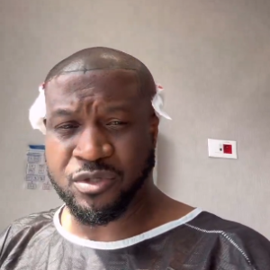 Popular Singer Peter Okoye undergoes hair transplant in Turkey
