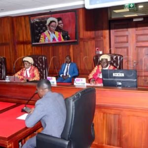 Ugandan lawyers inside a courtroom as the Uganda Bar Association introduces reforms banning bowing to judges and colonial honorifics.