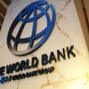 World Bank headquarters highlighting a new report urging developing countries to embrace artificial intelligence to improve economic growth and public services.