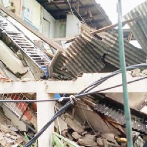 Building collapse traps many in Lagos