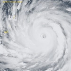 Super Typhoon Bavi brings destructive winds and heavy rain to Guam and the Northern Mariana Islands, causing flooding and widespread damage.