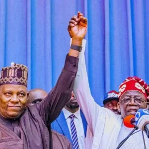 President Bola Tinubu and Vice President Kashim Shettima during an official engagement as debate grows over the APC's Muslim-Muslim ticket for the 2027 presidential election.